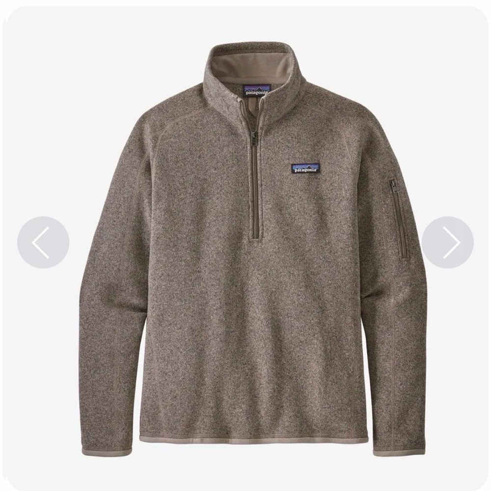 Patagonia Better Sweater 1/4 Zip Womens Medium Beige Fleece